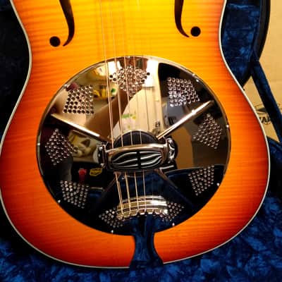 National Reso-Phonic Estralita Deluxe 12 Fret 2024 Sunburst Top, Walnut Back & Sides IN STOCK NOW! image 1