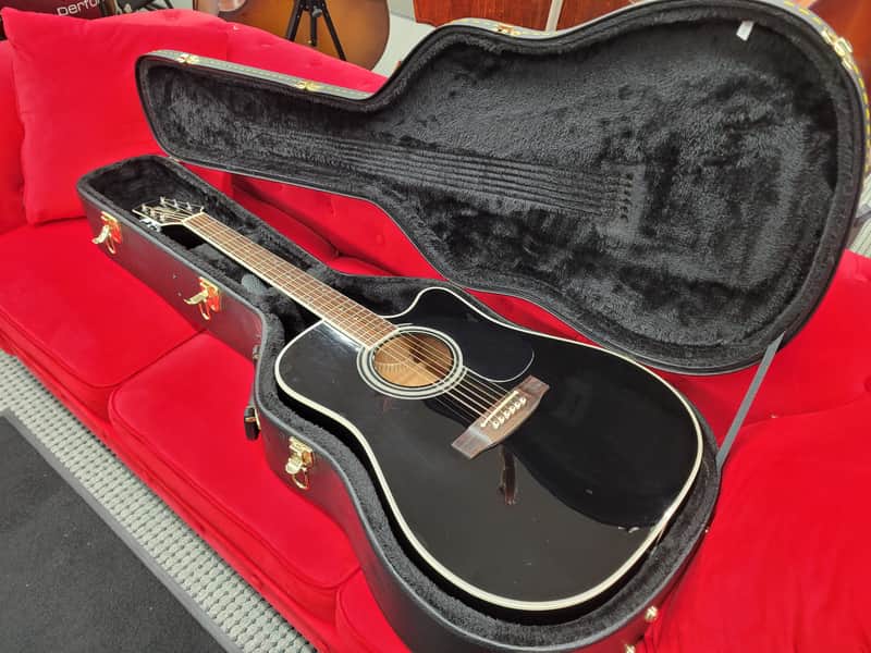 Takamine  EF341CE Acoustic Electric With Case  Black 1999 image 1