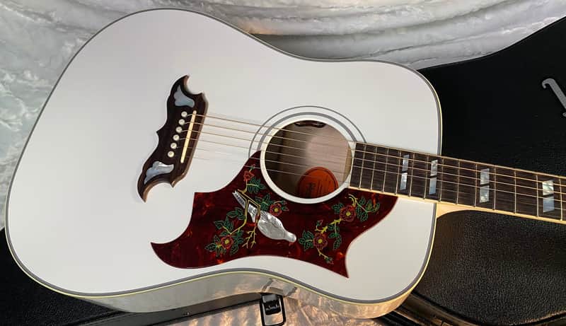 NEW! Gibson Acoustic Custom Shop Dove Acoustic-Electric Guitar - Alpine White - Authorized Dealer 5.2lbs - G06616 image 1