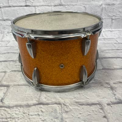 Arai 3pc 1970s Japanese Gold Sparkle Drum Set image 5