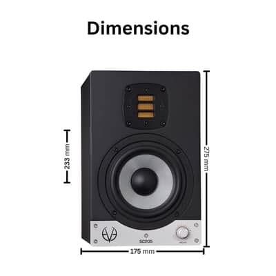 EVE Audio SC204 4-Inch Studio Monitor (Pair) with Isolation Pads and Cables image 4