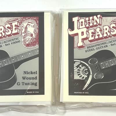 JJohn Pearse Guitar Strings 2 Sets Resonator Resophonic Nickel Wound G Tuning image 1