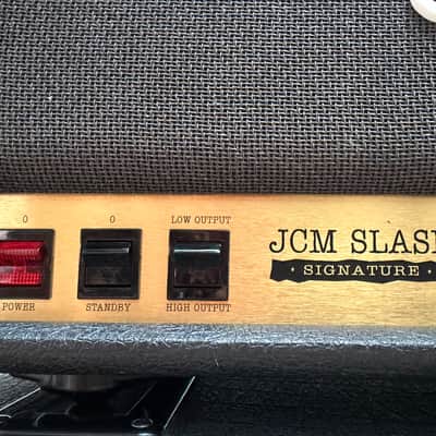 Marshall JCM Slash Signature 2555SL 2-Channel 100-Watt Guitar Amp Head 1996 - 1997 - Black + Original Cabinet image 6
