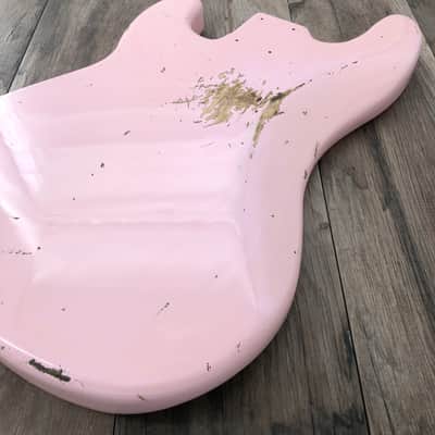 FRANCHIN Jupiter bass body Relic Aged Faded Shell Pink 100% Nitro Lacquer Poplar Precision-Style Made in Italy - Stock piece #23250826 image 12