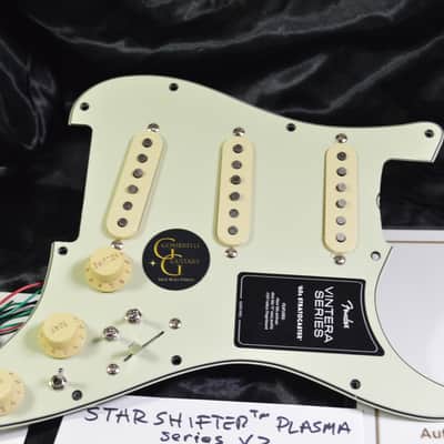 "VULCAN" 60S Hot Wired Fender Loaded Stratocaster Pickguard STARSHIFTER™ PLASMA image 15