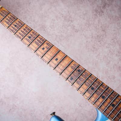 FENDER USA Custom Shop Ltd Red Hot Stratocaster Super Hvy Relic "Lake Placid Blue + Maple" (2024) image 12