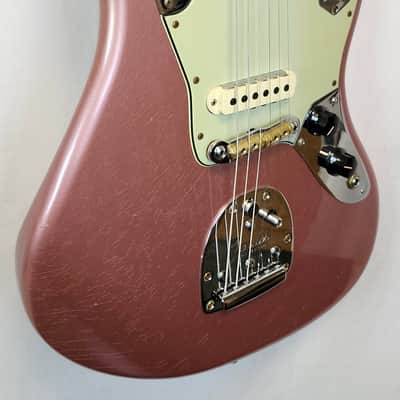 Fender Custom Shop 1964 Jaguar Journeyman Relic, AAA Rosewood FB, Faded Aged Burgundy Mist Metallic, w/HSC image 8