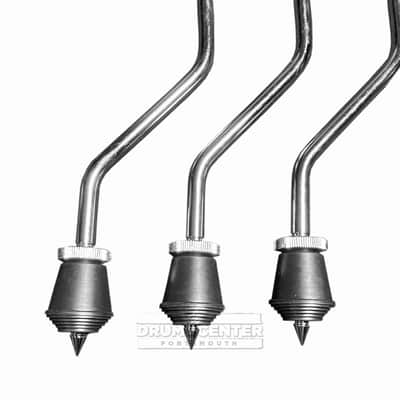 Danmar Floor Tom Legs w/Adjustable Spike Feet 10mm Set of 3 image 2
