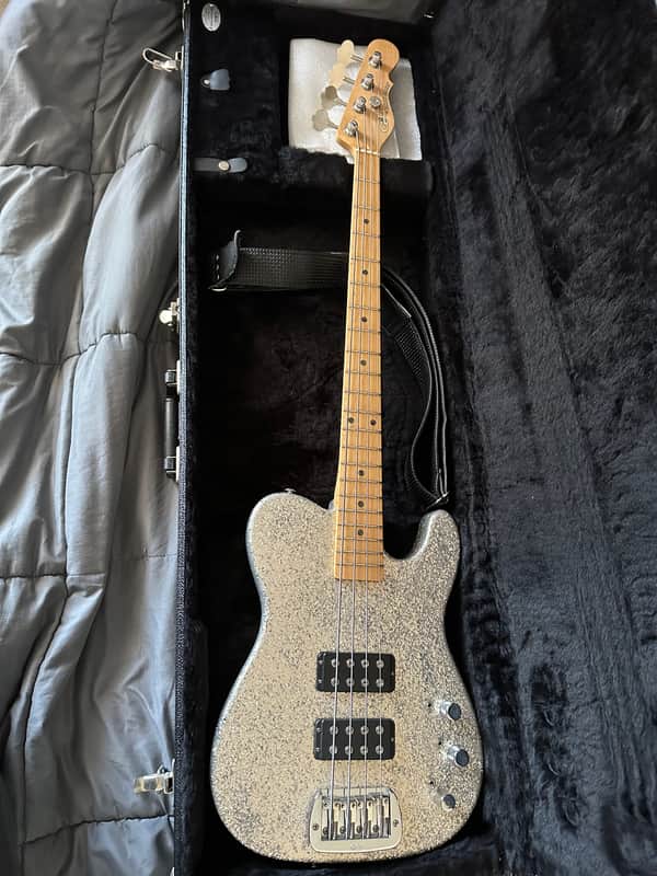 G&L ASAT Bass 2020 - Silver Flake image 1