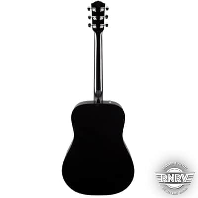 Fender CD-60 Dreadnought V3 w/Case, Walnut Fingerboard, Black image 4