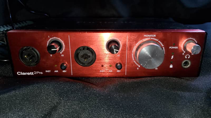 Focusrite Clarett 2Pre Thunderbolt Audio Interface 2010s - Red image 1