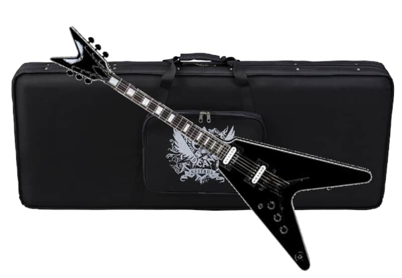 Dean V Select LEFTY electric guitar Classic Black LEFT-HANDED -NEW w/ Light Case image 1