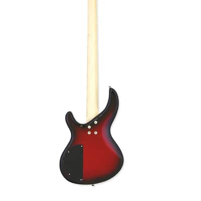 Aria IGB-STD-MRS IGB Basswood Body Carved Top Bolt-on Maple 3p Neck 4-String Electric Bass Guitar image 2