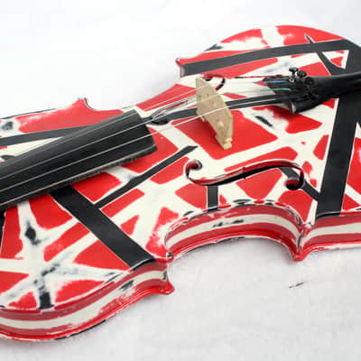 Custom Painted Unbranded 4/4 Violin - Painted Aged and Worn With New Case image 15