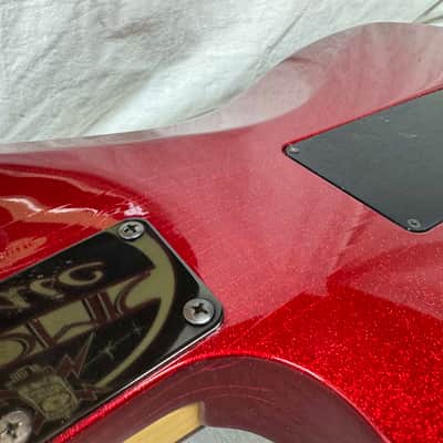 Hamer USA Centaura HSS Guitar with Reverse Headstock + Case - Metallic Candy Apple Red image 22