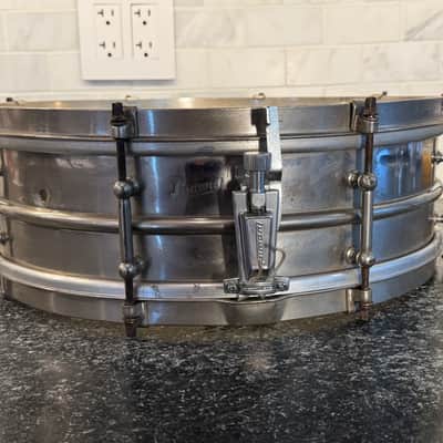 1920s Ludwig 4"x15" "Nickel Over Brass" Tube Lug Snare Drum - Black Beauty Style 1920s image 5