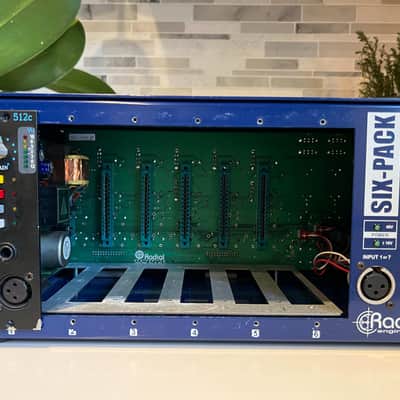 API 512c 500 Series Mic Preamp Module and Radial Lunch Box 2000 - Present Black image 2