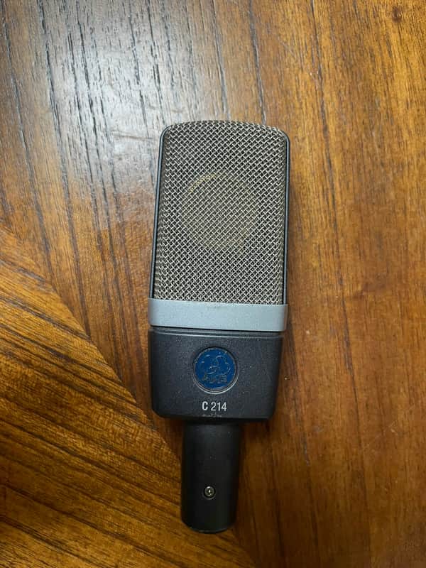 AKG C214 Large Diaphragm Cardioid Condenser Microphone 2010s - Black image 1