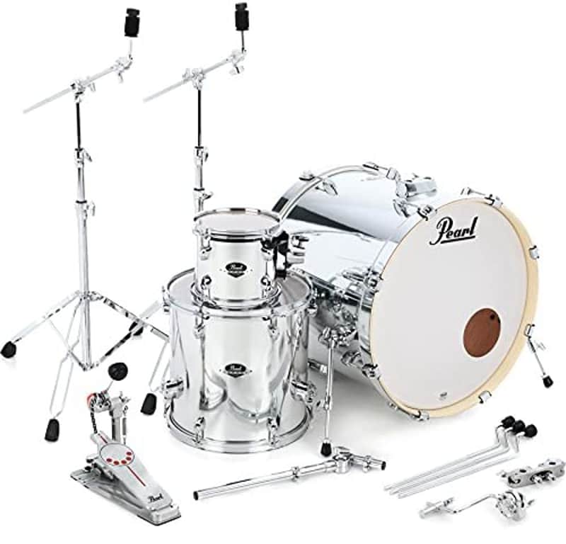 Pearl Export EXX22/C 3-piece Add-on Pack with Hardware - Mirror Chrome image 1