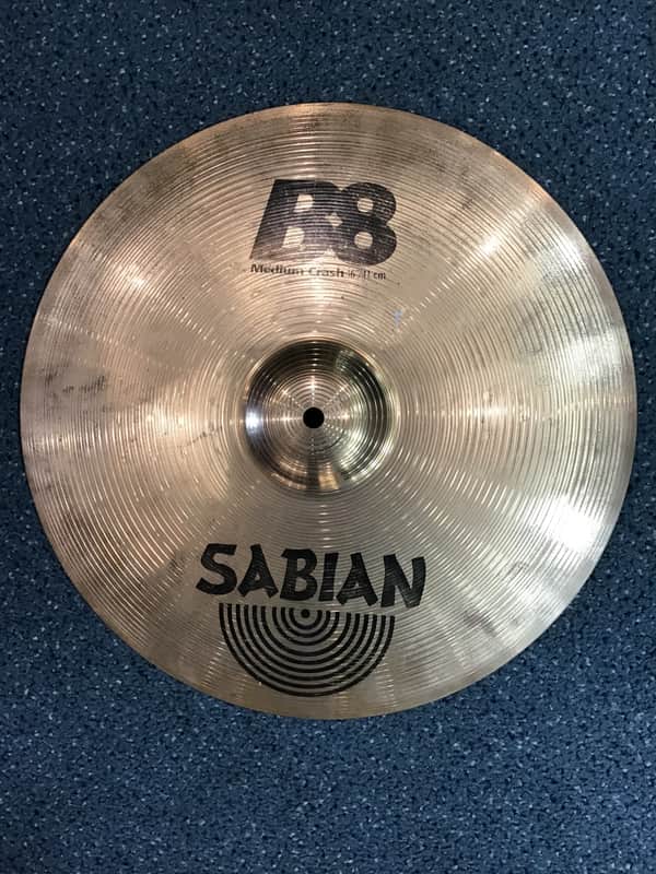Sabian B8 16” MEDIUM CRASH LATE 2000’s - GOLD image 1