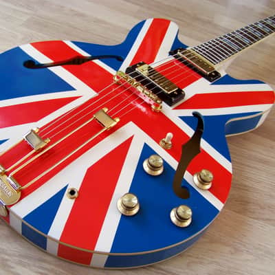 TPP - Noel Gallagher "Union Jack" Epiphone 62' Sheraton Ltd. Edition Custom Oasis Tribute image 2