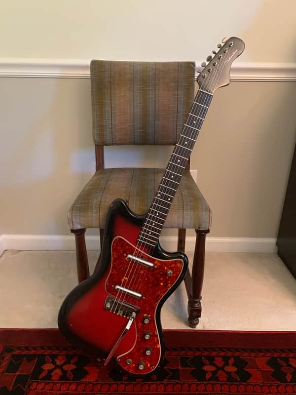 Silvertone 1452 Hornet 1960s redburst image 1