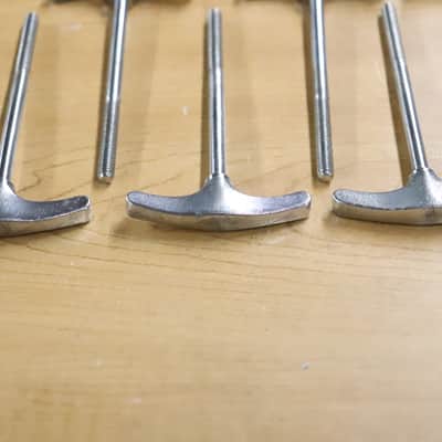 Ludwig USA 4 3/4" Chrome T Rods 13pk Vintage 1960's -70's image 2