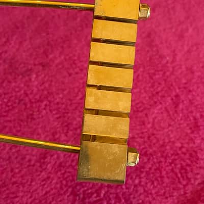 vintage usa 1965 Gibson gold tailpiece for es-345 355 thinline archtop 1968 1970 1972 jazz guitar 1969 image 8