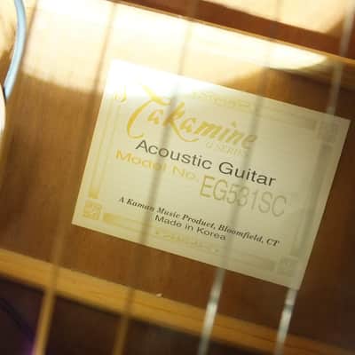 Takamine EG 531 SC Electric Acoustic Guitar - Black image 6
