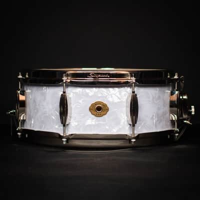Slingerland 14" x 5.5" Radio King Artist Snare Drum, White Marine Pearl image 1