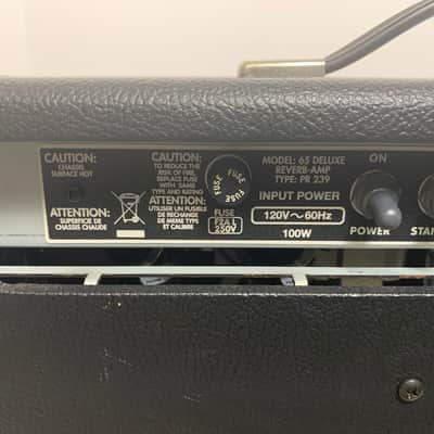 Fender '65 Deluxe Reverb Reissue 22-Watt 1x12" Guitar Combo 1994 - Present - Black imagen 6