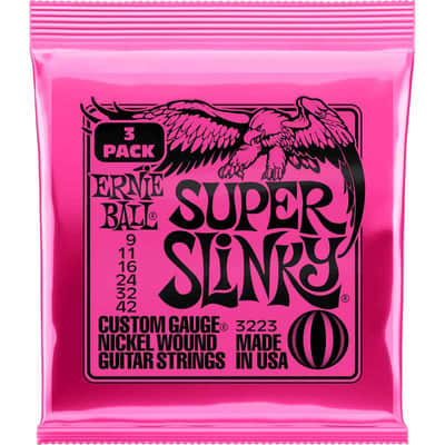 Ernie Ball 3223 Super slinky 9-42 - pack de 3 image 1