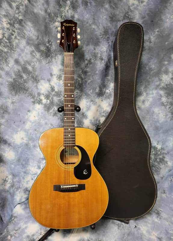 Vintage 1975 Epiphone FT-120 Japan Norlin Pro Setup New Strings Soft Shell Case image 1