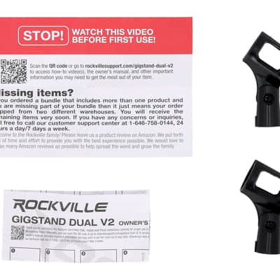 Rockville GIGSTAND DUAL Microphone Mic Stand For Studio Audio Music Recording image 10