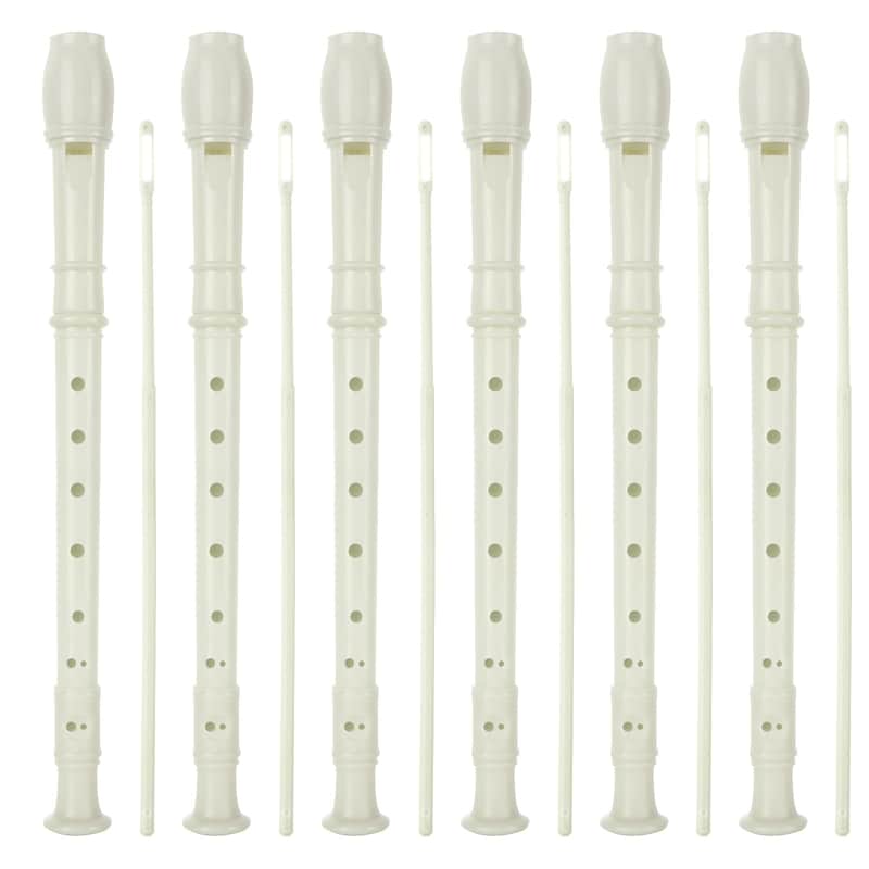 16 Pack 8 Hole Recorder Flute, Plastic Recorders Musical Instruments With Cleaning Rod, Beginner Recorder Soprano Recorder For Music image 1