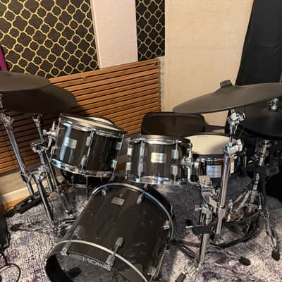 Roland VAD507 Acoustic Design Series Electronic V-Drum Kit 2022 - Present - Black *WITH* HiHat and snare stand, Kick pedal and throne! image 1