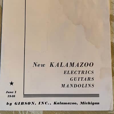 Kalamazoo instruments by Gibson Brochure 1940 image 1
