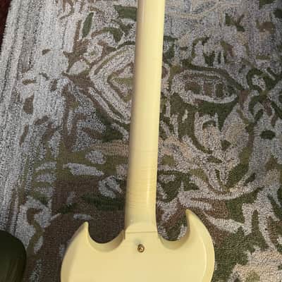 Gibson Custom Shop Jimi Hendrix Signature '67 SG Custom Reissue 2020 - 2021 - Aged Polaris White image 9