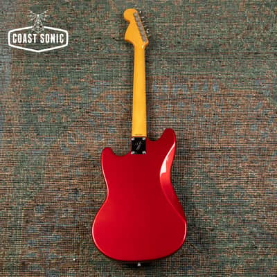 2010 Fender '69 Reissue Mustang MG69-MH Made in Japan Candy Apple Red w/Matching Headstock image 4
