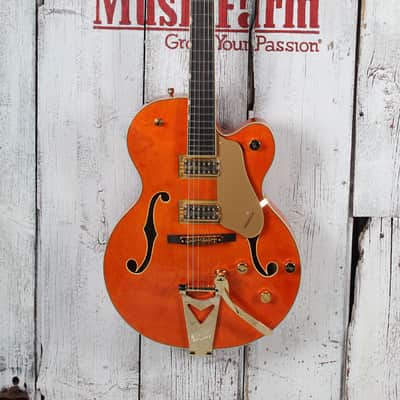 Gretsch Synchromatic Nashville Hollow Body Electric Guitar 50's Orange with Case image 4