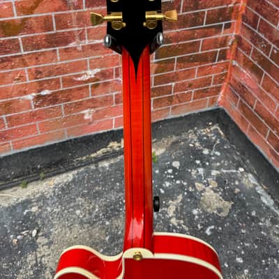 Gibson L-5CT Thinline 2000 - Cherry Tomato Red w/stunning Flamey Maple back & sides ! image 10