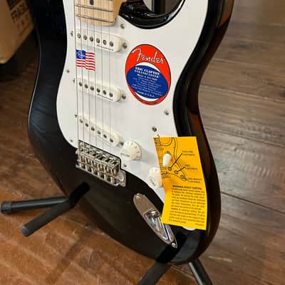 Fender Eric Clapton Artist Series Stratocaster Vintage Noiseless Pickups  Black #US22140671 8lbs 1.5 oz image 11