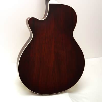 Takamine EG568C FXC Thinline Cutaway Acoustic-Electric Guitar w/ Deluxe Gig Bag - Natural image 6