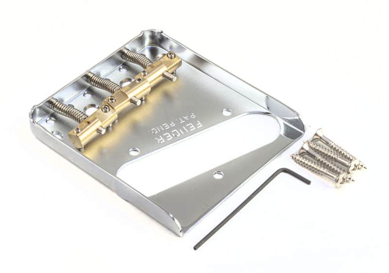 Genuine Fender USA Telecaster® Bridge w/Compensated/Staggered Saddles-Tele image 1