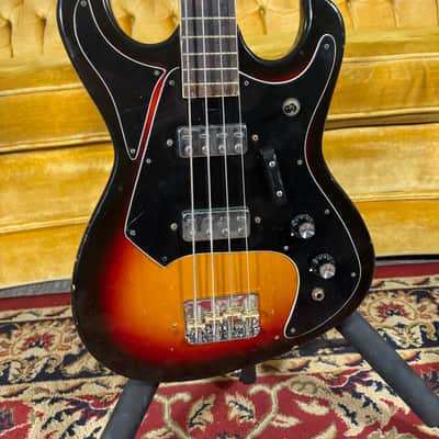 Teisco Electric Bass - Sunburst w/bag image 4