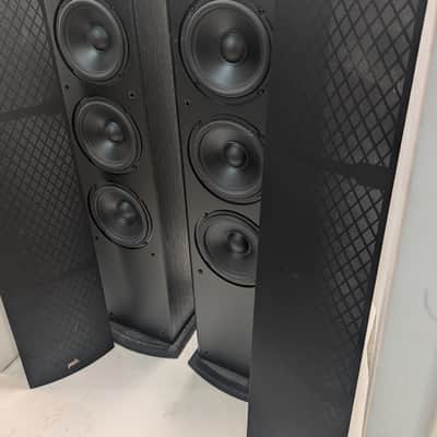 Polk Audio T50 Tower Speakers Pair HiFi Stereo Floorstanding Home Audio Black image 5
