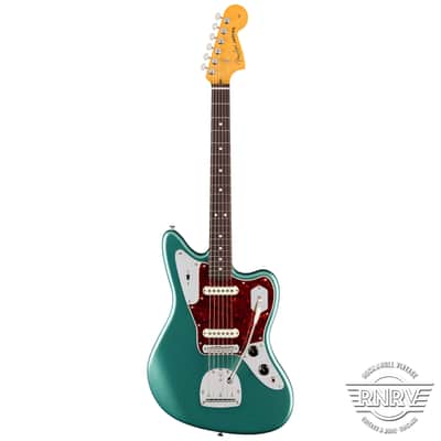 Fender American Professional Classic Jaguar - Faded Sherwood Green Metallic image 3