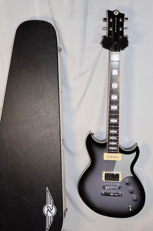 Reverend Sensei H90 Periwinkle Burst Set-Neck Electric Guitar with Two Tone Teardrop Case used image 1