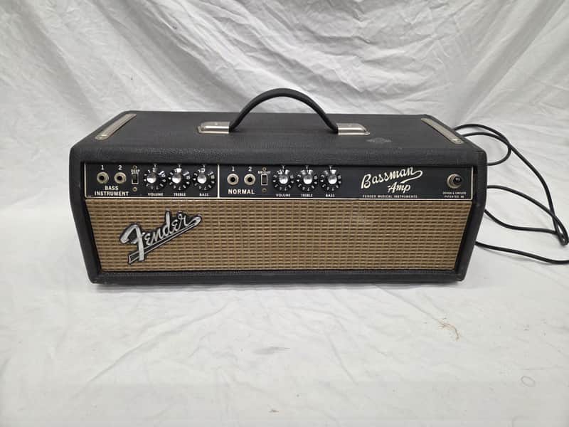 Fender Bassman 2-Channel 50-Watt Guitar Amp Head 1964 - 1967 - Black Panel (AS-IS) C013-A4 image 1