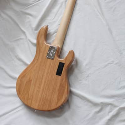 Ernie Ball Music Man StingRay 5 H Left Handed Lefty 5 String Electric Bass - Natural Gloss Finish image 14